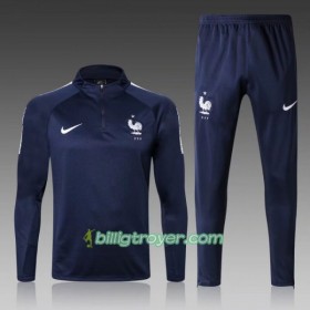 Frankrike Trenings Collegegenser Set 2018 Blå II